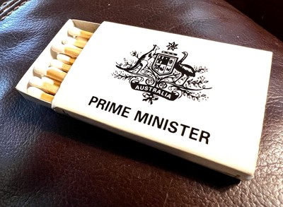 Rare Historic Matchbox From The Prime Minister Of Australia