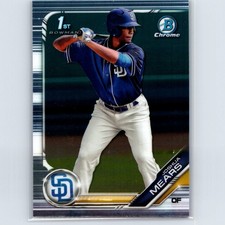 2019 Bowman Draft Joshua Mears #BDC-180 Chrome San Diego Padres