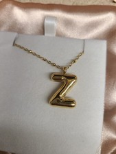 Louise Carter Bubble Letter Initial Necklace "Z"