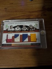 2007 national treasures joe montana fouts riggins dickerson quad patch card