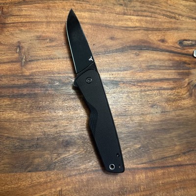 TRUE Ball-Bearing Pivot Flipper Folding Knife Stainless Steel Blade G10 Handle