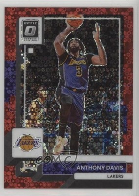 2022-23 Panini Donruss Optic Fast Break Red Prizm 47/75 Anthony Davis #122 6l7