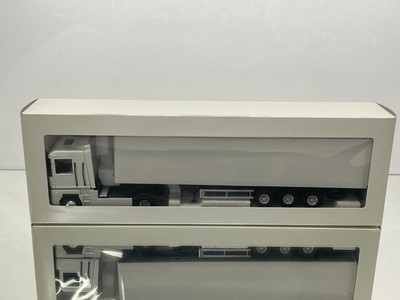 ELIGOR RENAULT MAGNUM 480 WERBE KNAPEN TRUCK + TRAILER -WHITE 1:43- GOOD IN BOX