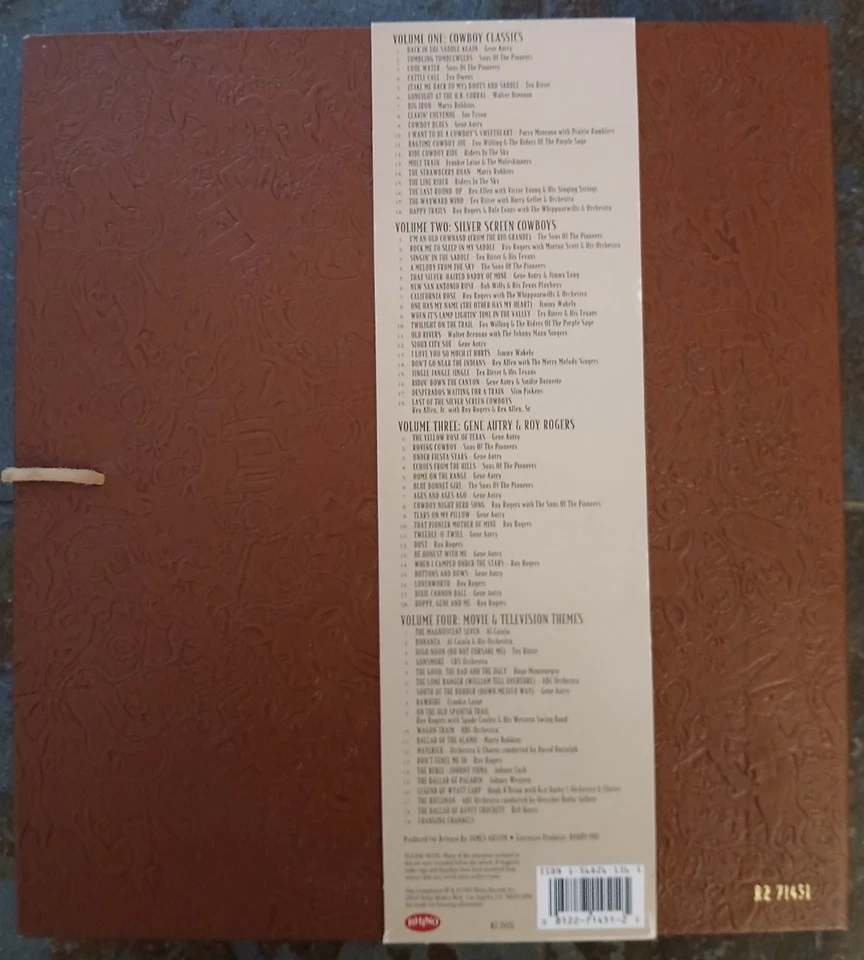 Songs Of The West - Tolle 4-CD-Box-Set von Rhino mit Ledereinband - Bild 2 von 3