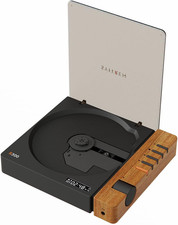 R300 Retro CD Player,Portable Bluetooth,No Speaker,Spdif Out,Brown  Retro Style