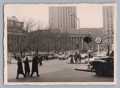New York USA 1959 - Foley Square Streetlife  - Foto 1950er
