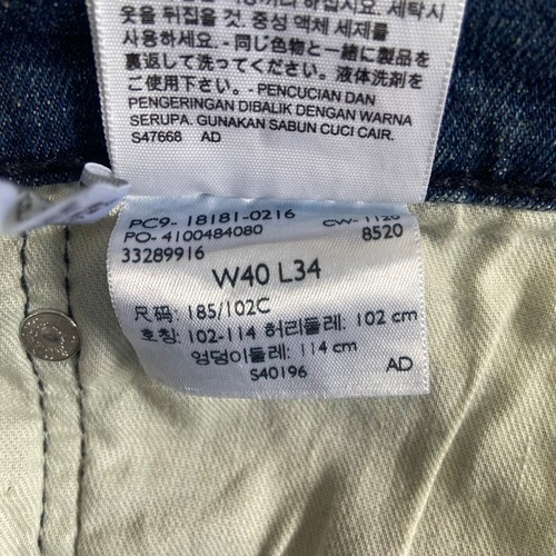 Levi's 541 Athletic Fit Men's Jeans 40x34 Blue Denim Cotton Blend - Picture 4 of 9
