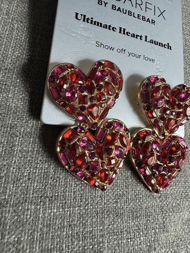 Sugarfix By Baublebar ultimate heart launch show off your love dangle earrings - Picture 4 of 6