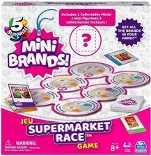 Mini Brands Supermarket Surprise Race Game Family Fun Spinmaster 8+   NEW SEALED