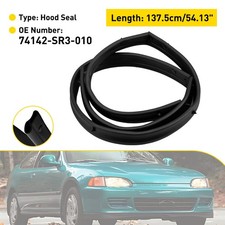 Front Hood Bumper Weatherstrip Seal For 1992 1993 1994 1995 Honda Civic Eg Black Front Hood Bumper Weatherstrip Seal For 1992 1993 1994 1995 Honda Civic Eg Black