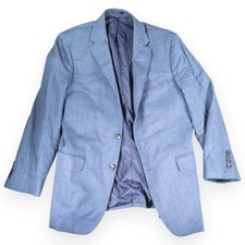 Jos A Bank Blue Slim Fit Wool Blazer 40R