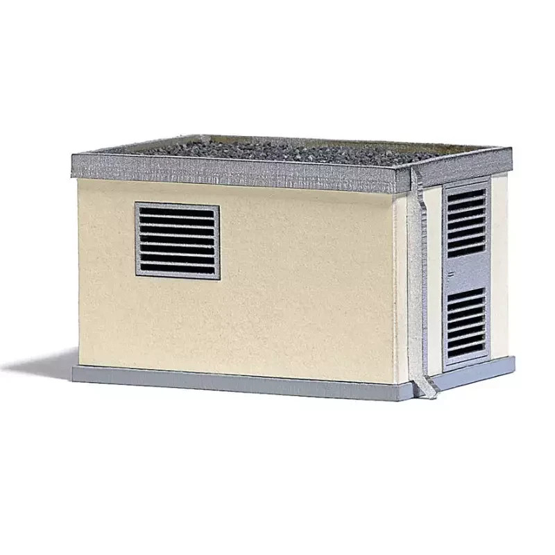 Poste de transformation Busch 1570 echelle HO detaille en PVC