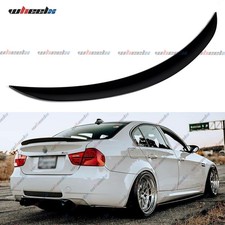 Heckspoiler Spoilerlippe f�r 3er BMW E90 Limo 2005-2011 Schwarz gl�nzend