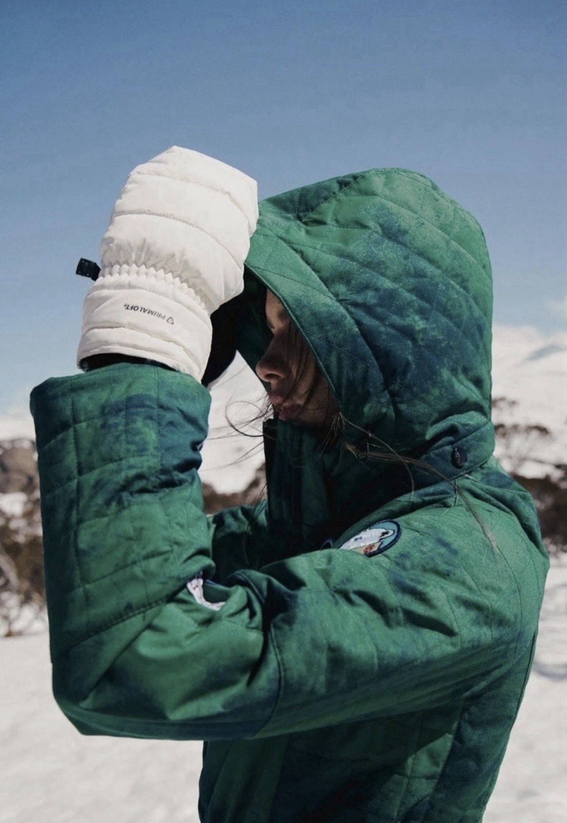 Free People Movement All Prepped Patch Ski Suit Adjustable Evergreen Combo S NWT image 4