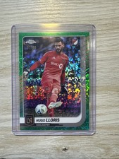 2025 Topps Chrome MLS - SP #/99 Green Speckle Refractor Hugo Lloris LAFC