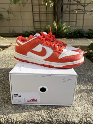Size 10.5 - Nike Dunk Low Syracuse By You Orange White