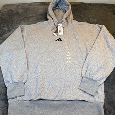 Adidas Feelcozy HD Hoodie Mens Extra Large Medium Grey Heather Pullover NWT