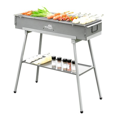 Charcoal Grills Commercial Quality Portable Multiple Size Hibachi BBQ Lamb Sk...