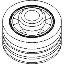 74009848 Crankshaft Damper Pulley Fits Allis Chalmers 7020 8010