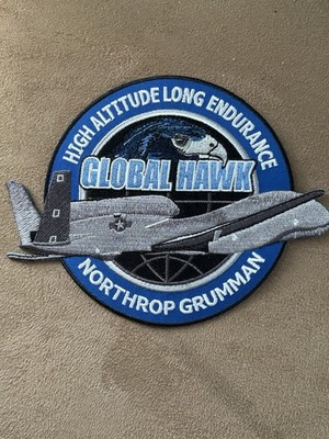 Northrop Grumman Global Hawk RQ-4 Large 5x6  Embroidered Patch, NEW!