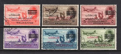 M30336 Egypt 1953 Air Opts Set X6 Used Sg 63/8 Cat £130