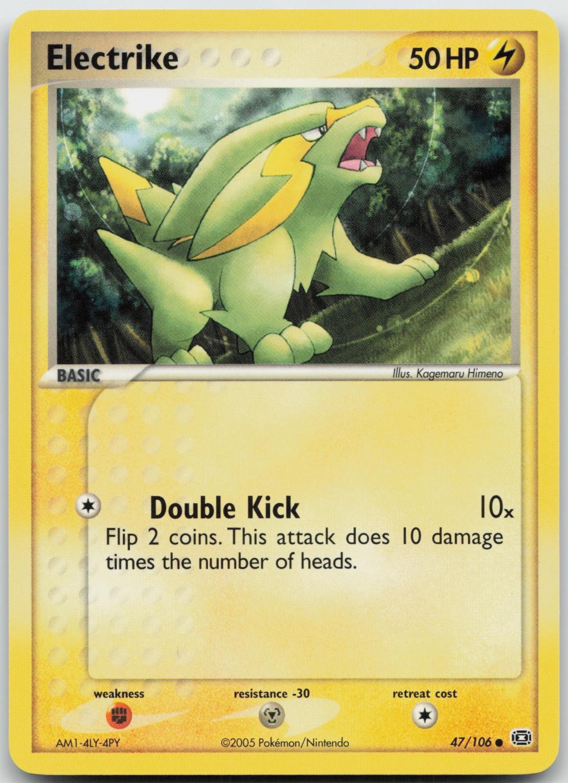 Electrike 47/106 Common Emerald Pokemon Near Mint