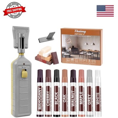Laminate Floor Repair Kit with Heat Pen, 11 Color Wood Vinyl Floor Furniture ...