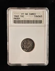 1963 10C Roosevelt ANACS Proof 66 Cameo