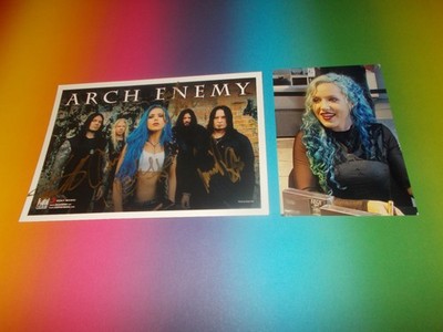 Alissa White-Gluz Arch Enemy signed signiert  Autogramm auf Autogrammkarte in p.