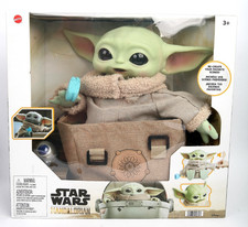 Baby Yoda Star Wars The Mandalorian Grogu with Cookie Premium Plush Bundle