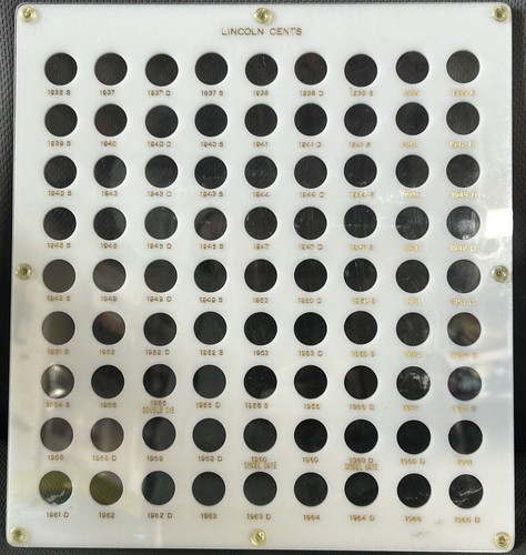 1936 S to 1965 Lincoln Wheat/Memorial Cents ~ Capital Plastics Holder