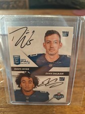 2017 Donruss Elite Pen Pals Duals Evan Engram Davis Webb Auto Giants Broncos