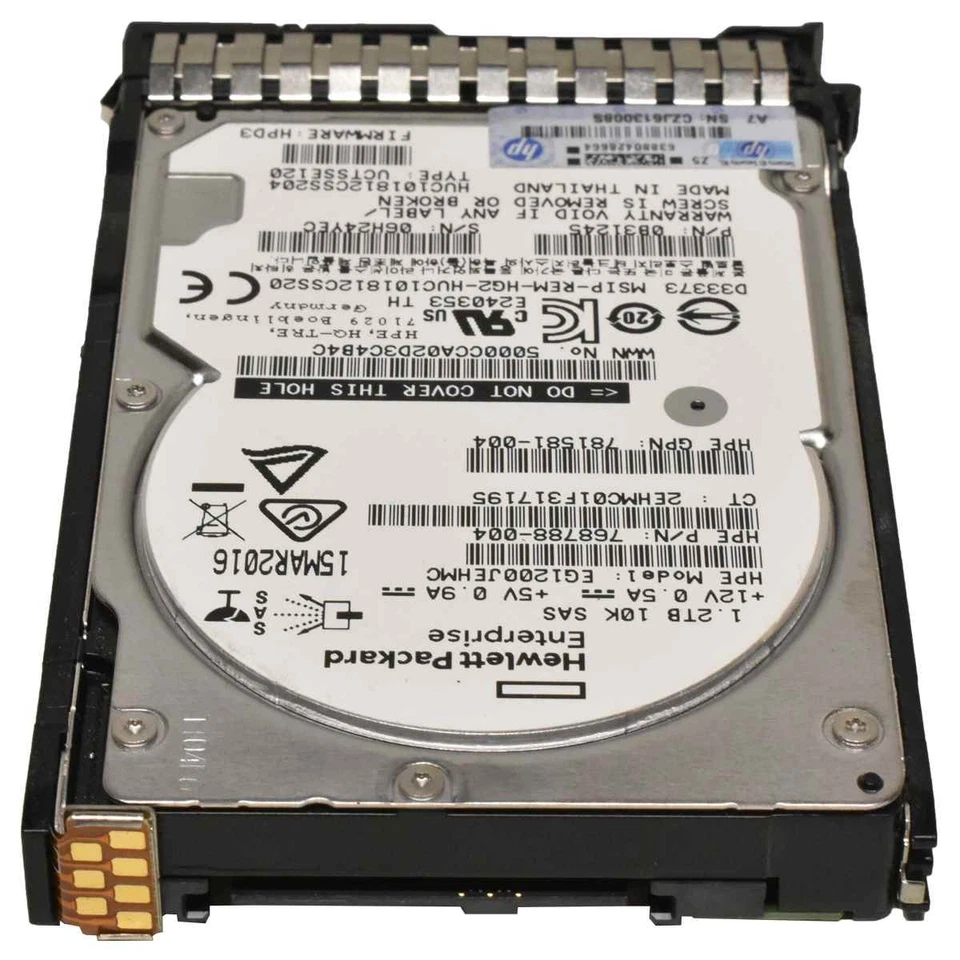 HP 1.2TB 2.5" 10K 12G SAS HDD Festplatte 718159-002 718292-001 Server Storage - Bild 2 von 4