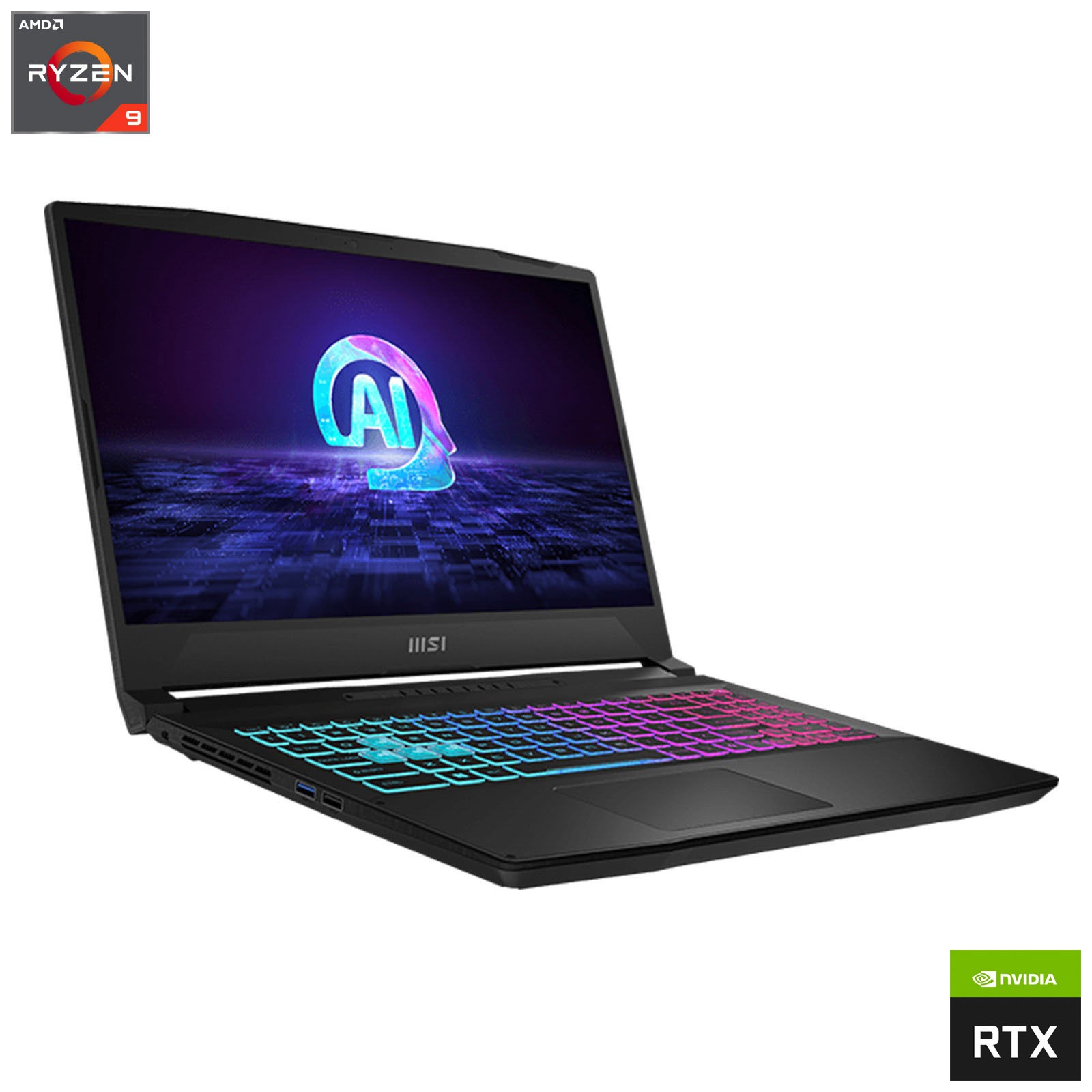 MSI Katana A15 AI Gaming Laptop: AMD Ryzen 9 RTX 4070 1TB SSD 16GB RAM Warranty