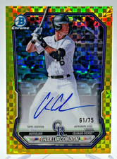 2026 Bowman Chrome Charlie Condon Auto Yellow X-Fractor /75 #CPA-CC Rockies