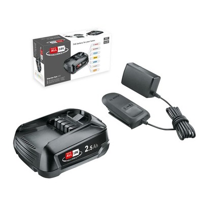 Bosch 18V Akku und Ladegerät Starter Set (1× 2,5 Ah Akku AL 18V CV Ladegerät