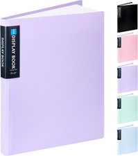 Art Portfolios 9"X12", 40 Pockets Large Portfolio Folder Display 80 Pages, Heavy