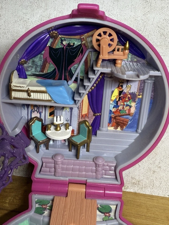 Polly Pocket 🔸 1996 - Sleeping Beauty Playcase - Bluebird Toys - Bild 4 von 4