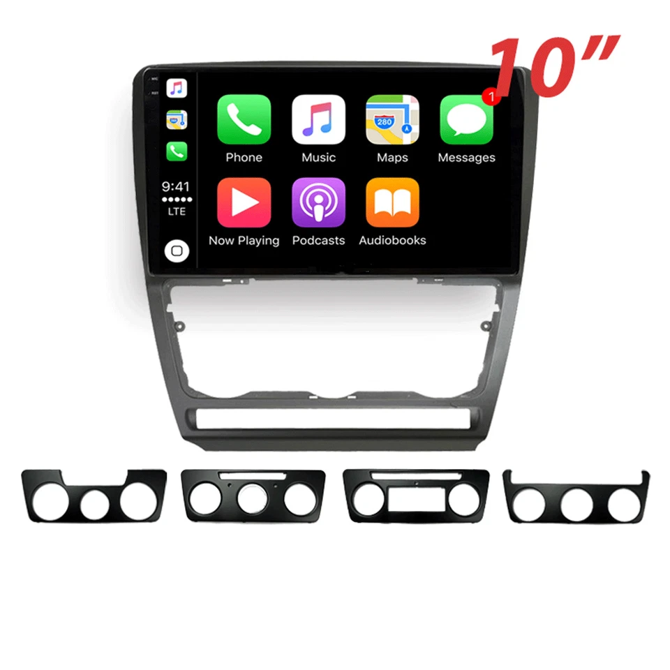 4-64GB Wireless Carplay Car Head Unit Upgrade Kit For Skoda Octavia 2007-2013 - Изображение 2 из 4