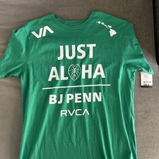 BJ Penn X RVCA Team Hawaii Just Aloha MMA UFC ‘The Prodigy’ BJPenn.com Sz L NWT