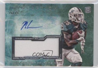 2013 Inception Green /75 Mike Gillislee RPA Rookie Jumbo Patch Auto RC 0zm3