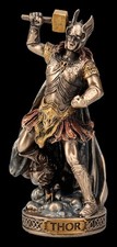 Thor Figur &ndash; Nordische Mythologie Gottheit Statue Sammlerfigur Veronese H 8,5 cm