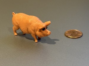 Vintage Plastic Pig Farm Animal Hong Kong