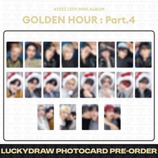  PreSale ATEEZ 13th Mini Album Golden Hour Part.4 MakeStar LuckyDraw Photocard