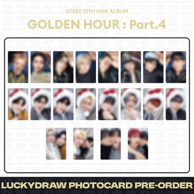 #ad PreSale ATEEZ 13th Mini Album Golden Hour Part.4 MakeStar LuckyDraw Photocard $164.99