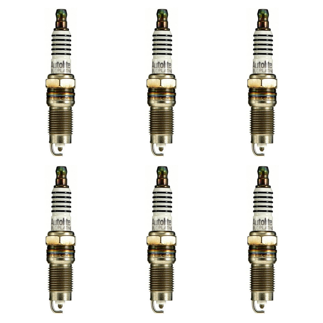 Set of 6  Autolite APP5144 Double Platinum Spark Plugs for Ford F-150 98-08