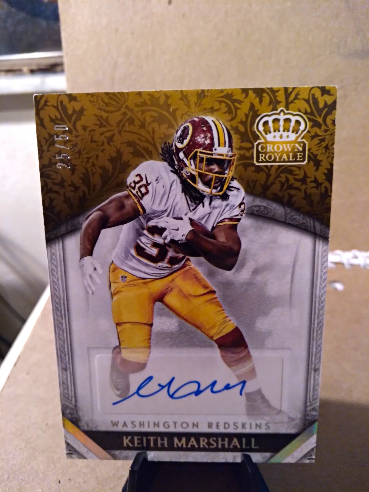 Panini Preferred 2016 Crown Royale Rookie Auto Keith Marshall Redskins #50 /50