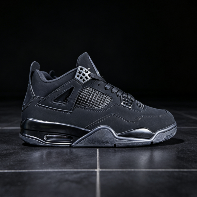 Size 12 - Jordan 4 Retro Mid Black Cat for sale online | eBay