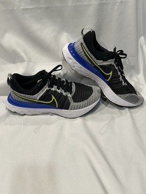Nike React Infinity Run Flyknit 2 Men 8 Women 9 Running Shoes Gray Black