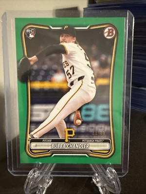 2026 Bowman Baseball #83 Bubba Chandler Pittsburgh Pirates RC GREEN BORDER /99